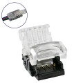 GLOBOSTAR® STRIPART  Ενωτικός Ταχυσύνδεσμος για Πολύχρωμη RGB Ταινία LED 4Pin 10mm σε Καλώδιο Τροφοδοσίας 4Pin Αδιάβροχο IP65 - Μ1.5 x Π2.4 x Υ0.8cm