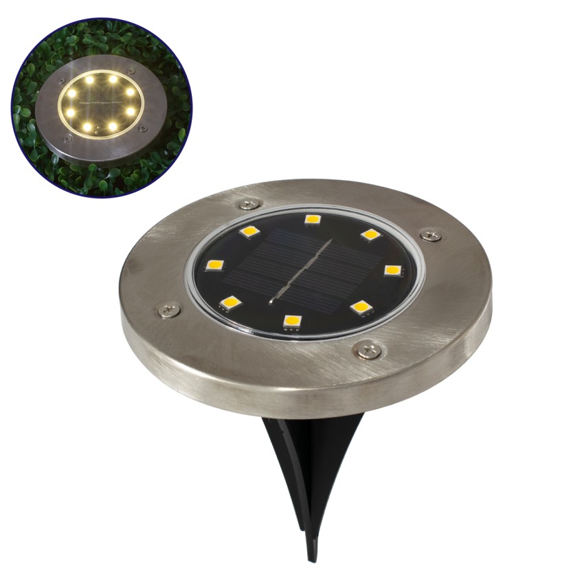 Αυτόνομο Ηλιακό Φωτιστικό Κήπου LED SMD 3W 170lm με Ενσωματωμένη Μπαταρία 600mAh - Φωτοβολταϊκό Πάνελ με Αισθητήρα Ημέρας-Νύχτας Αδιάβροχο IP65 Θερμό Λευκό 3000K