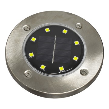 Αυτόνομο Ηλιακό Φωτιστικό Κήπου LED SMD 3W 200lm με Ενσωματωμένη Μπαταρία 600mAh - Φωτοβολταϊκό Πάνελ με Αισθητήρα Ημέρας-Νύχτας Αδιάβροχο IP65 Ψυχρό Λευκό 6000K