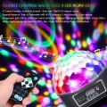 GLOBOSTAR® DISCOBALL  Disco Μπάλα Φωτορυθμικό με RF Ασύρματο Χειριστήριο LED 20W 1000lm 180° AC 220-240V IP20 Πολύχρωμο RGB DMX512- Μ17 x Π17 x Υ15cm