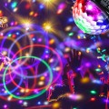 GLOBOSTAR® DISCOBALL  Disco Μπάλα Φωτορυθμικό με RF Ασύρματο Χειριστήριο LED 20W 1000lm 180° AC 220-240V IP20 Πολύχρωμο RGB DMX512- Μ17 x Π17 x Υ15cm