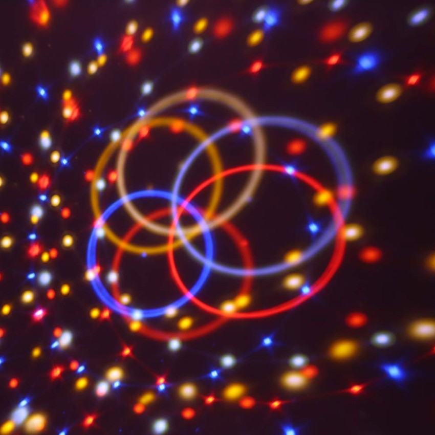 GLOBOSTAR® DISCOBALL  Disco Μπάλα Φωτορυθμικό με RF Ασύρματο Χειριστήριο LED 20W 1000lm 180° AC 220-240V IP20 Πολύχρωμο RGB DMX512- Μ17 x Π17 x Υ15cm