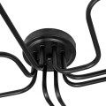 GLOBOSTAR® LIBERTA  Μοντέρνο Φωτιστικό Οροφής με Ντουί 8 x E27 AC 220-240V IP20 - Μαύρο - Μ102 x Π72 x Υ10.5cm