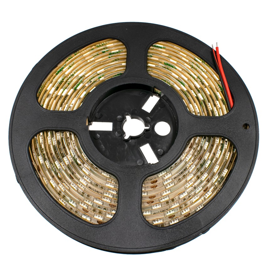 GLOBOSTAR® LUMAR  Ταινία LED 14.4W/m 1584lm/m 120° DC 12V Αδιάβροχη IP65 60 x SMD5050 Chip/m Ψυχρό Λευκό 6000K Dimmable - Μ500 x Π1 x Υ0.2cm - Ρολό 5 Μέτρων