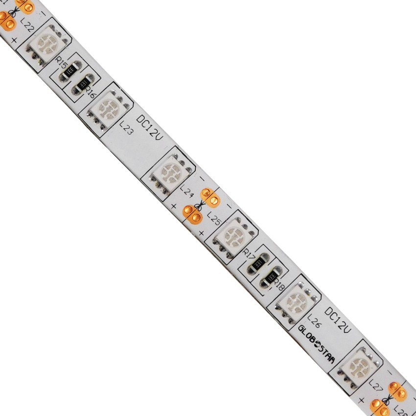 GLOBOSTAR® LUMAR  Ταινία LED 14.4W/m 864lm/m 120° DC 12V Αδιάβροχη IP65 60 x SMD5050 Chip/m Μπλε Dimmable - Μ500 x Π1 x Υ0.2cm - Ρολό 5 Μέτρων