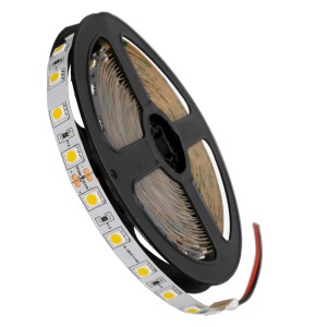 Ταινία LED SMD 5050 5m 14.4W/m 60LED/m 1648lm/m 120° DC 24V IP20 Θερμό Λευκό 3000K