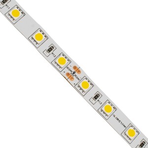 Ταινία LED SMD 5050 5m 14.4W/m 60LED/m 1648lm/m 120° DC 24V IP20 Θερμό Λευκό 3000K