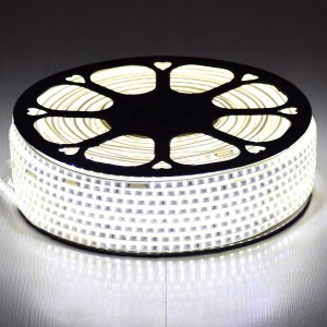 Slim Ταινία Μονής Σειράς Epistar LED SMD 2835 1m 12W/m 96LED/m 1680lm/m 120° DC 230V Αδιάβροχη IP68 Ψυχρό Λευκό 6000K Dimmable