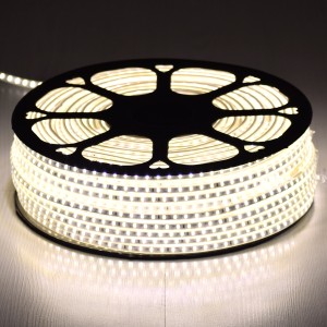 Slim Ταινία Μονής Σειράς Epistar LED SMD 2835 1m 12W/m 96LED/m 1644lm/m 120° DC 230V Αδιάβροχη IP68 Φυσικό Λευκό 4500K Dimmable