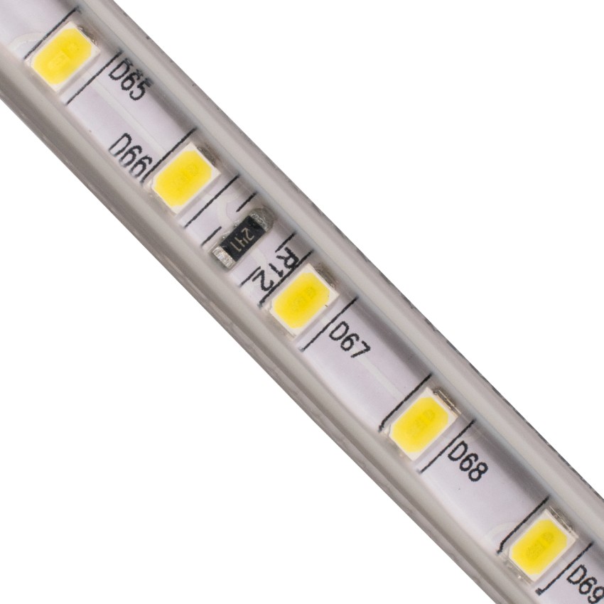 Slim Ταινία Μονής Σειράς Epistar LED SMD 2835 1m 12W/m 96LED/m 1644lm/m 120° DC 230V Αδιάβροχη IP68 Φυσικό Λευκό 4500K Dimmable
