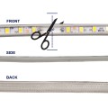 Slim Ταινία Μονής Σειράς Epistar LED SMD 2835 1m 12W/m 96LED/m 1644lm/m 120° DC 230V Αδιάβροχη IP68 Φυσικό Λευκό 4500K Dimmable