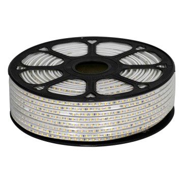 GLOBOSTAR® EPISLIM  Ταινία LED 12W/m 1320lm/m 120° DC 220-240V Αδιάβροχη IP65 96 x SMD2835 Chip/m Θερμό Λευκό 2700K Dimmable - Μ100 x Π1 x Υ0.5cm