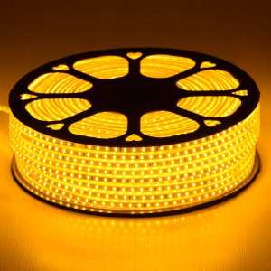 Slim Ταινία Μονής Σειράς Epistar LED SMD 2835 1m 12W/m 96LED/m 1572lm/m 120° DC 230V Αδιάβροχη IP68 Ultra Θερμό Λευκό 2200K Dimmable