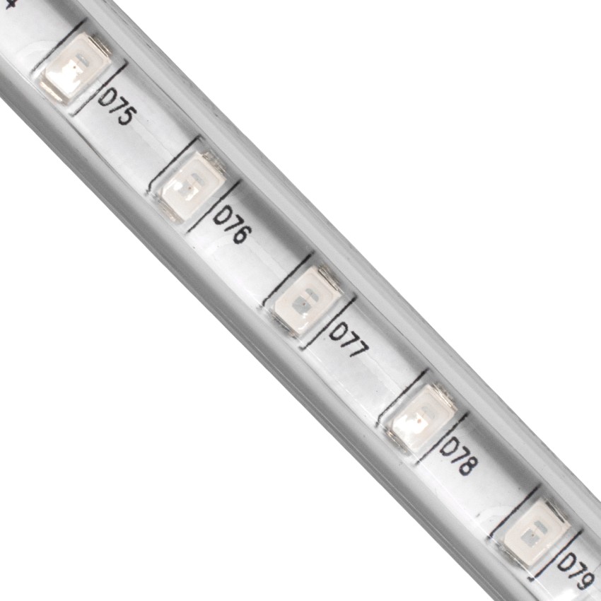Slim Ταινία Μονής Σειράς Epistar LED SMD 2835 1m 12W/m 96LED/m 1572lm/m 120° DC 230V Αδιάβροχη IP68 Κόκκινο Dimmable