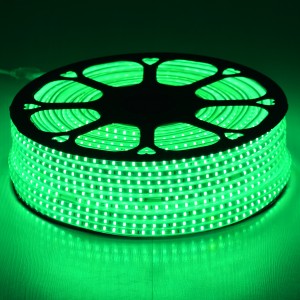 Slim Ταινία Μονής Σειράς Epistar LED SMD 2835 1m 12W/m 96LED/m 1572lm/m 120° DC 230V Αδιάβροχη IP68 Πράσινο Dimmable