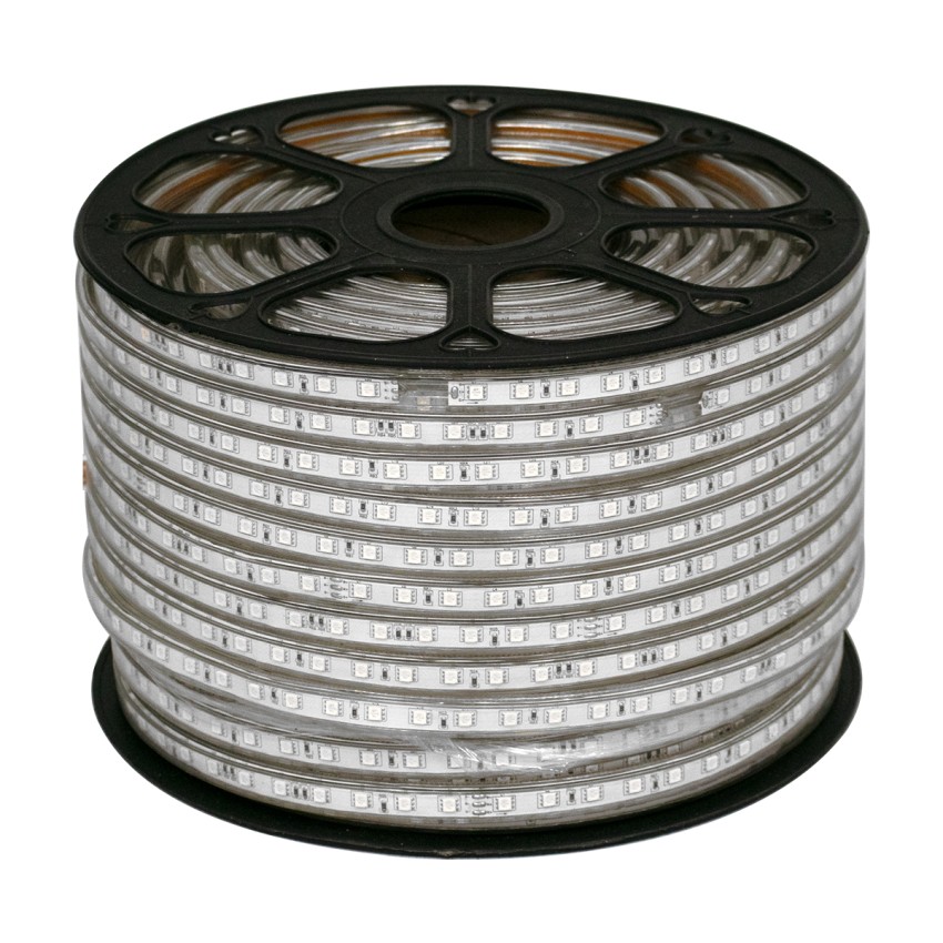 Slim Ταινία Μονής Σειράς Epistar LED SMD 5050 1m 12W/m 60LED/m 1572lm/m 120° DC 230V Αδιάβροχη IP68 RGB Dimmable