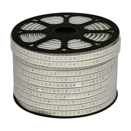 GLOBOSTAR® EPIWIDE  Ταινία LED 24W/m 3120lm/m 120° DC 220-240V Αδιάβροχη IP65 180 x SMD2835 Chip/m Ψυχρό Λευκό 6000K Dimmable - M100 x Π1.7 x Υ0.7cm