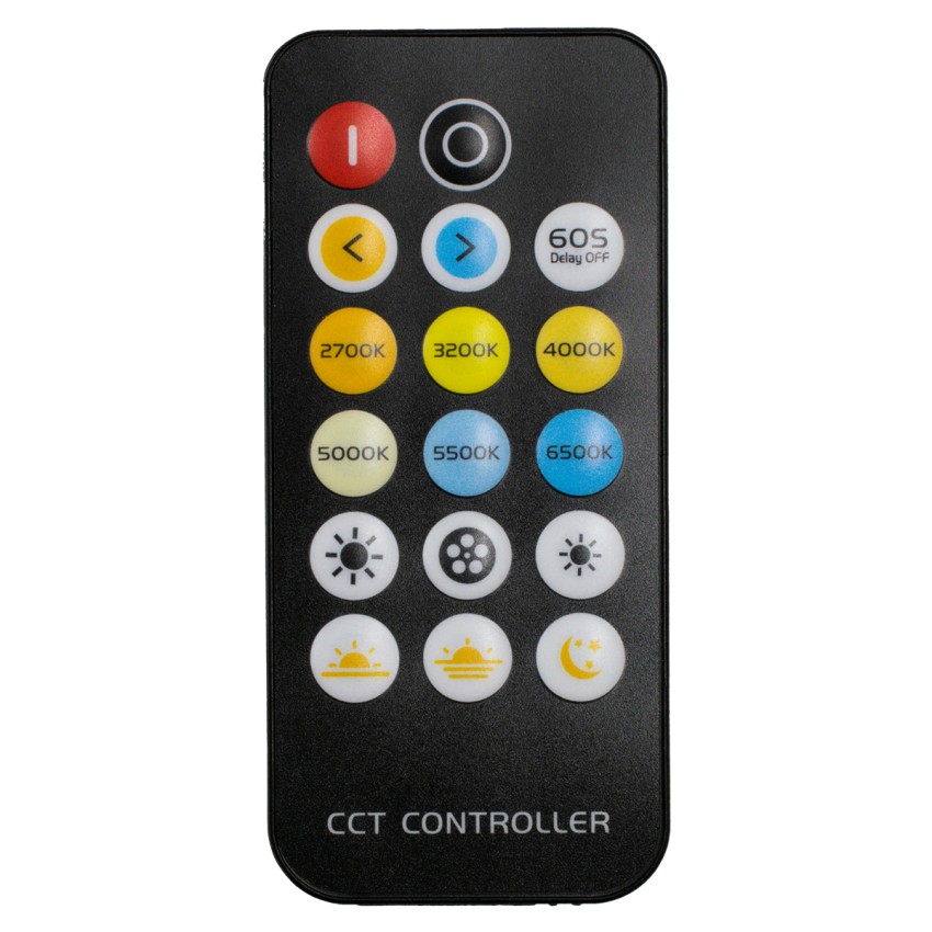 GLOBOSTAR® CCTCONTROLLER  Σετ Dimmer / Controller με RF Ασύρματο Χειριστήριο με 2 x 3A 72W Κανάλια DC 12-24V 6A 144W Max IP20 - RF2.4Ghz - Μ8.3 x Π8.3 x Υ3.2cm