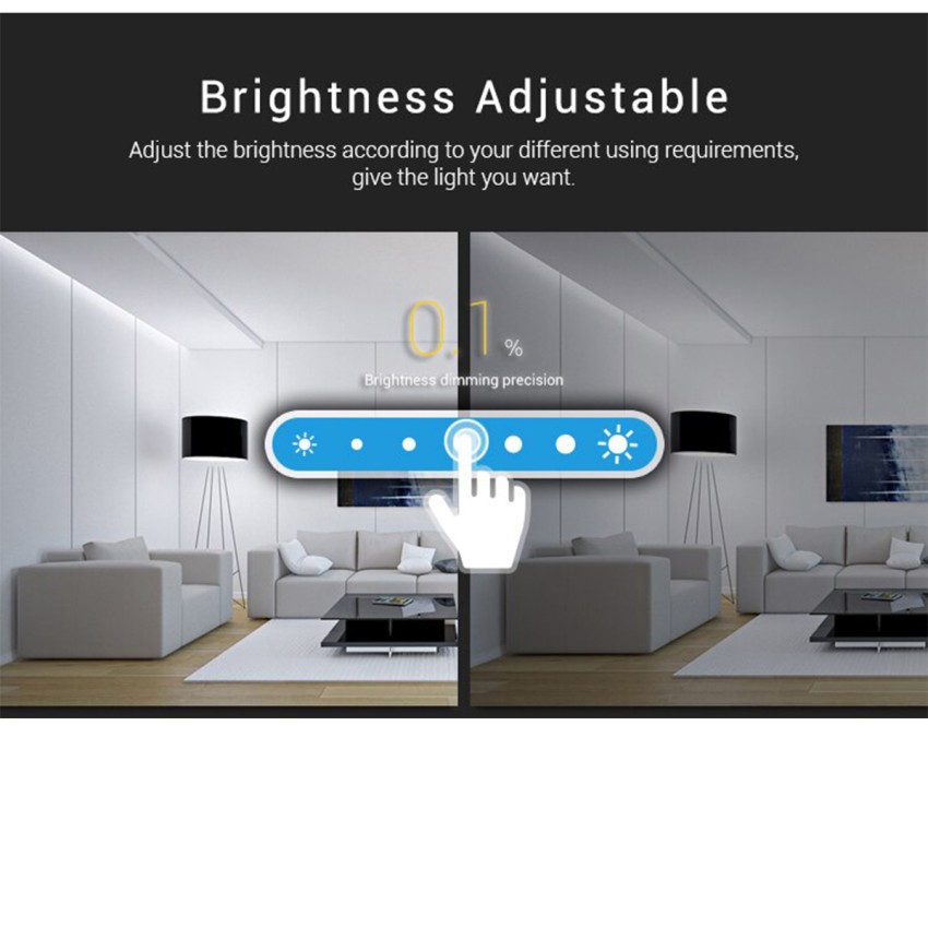 Mi-Light B0 LED RGBW+WW+CCT Smart Ασύρματο Χειριστήριο Αφής 2.4G RF Φορητό/Τοίχου με Μπαταρία για όλα τα Mi-Light Controller Box