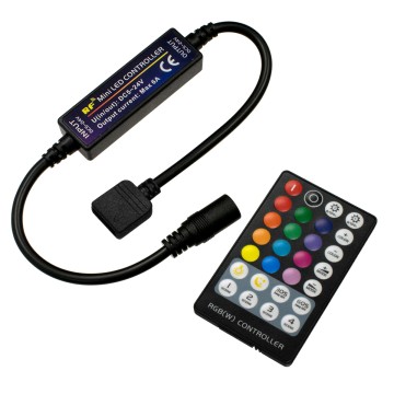 Ασύρματος LED RGB Controller με Χειριστήριο RF 2.4Ghz DC 5-24V Max 144W