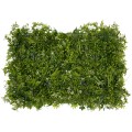 Συνθετικό Τεχνητό Διακοσμητικό Πάνελ Φυλλωσιάς - Κάθετος Κήπος Γάλιο - Φτέρη - Γκι - Γρασίδι Πράσινο Μ60 x Υ40 x Π10cm