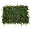Συνθετικό Τεχνητό Διακοσμητικό Πάνελ Φυλλωσιάς - Κάθετος Κήπος Νάνος Φτέρη - Νάνος Κισσός - Νάνος Δάφνη Πράσινο Μ60 x Υ40 x Π9cm