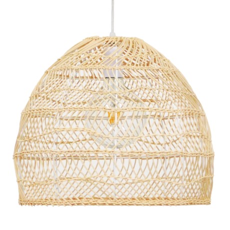 GLOBOSTAR® MALIBU  Boho Κρεμαστό Φωτιστικό Οροφής με Ντουί 1 x E27 AC 220-240V IP20 - Μπεζ - Μ40 x Π40 x Υ35cm