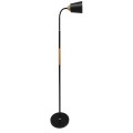 GLOBOSTAR® RIBBON  Μοντέρνο Επιδαπέδιο Φωτιστικό με Ντουί 1 x E27 AC 220-240V IP20 - Μαύρο & Μπεζ - Μ13 x Π13 x Υ164cm