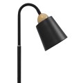 GLOBOSTAR® RIBBON  Μοντέρνο Επιδαπέδιο Φωτιστικό με Ντουί 1 x E27 AC 220-240V IP20 - Μαύρο & Μπεζ - Μ13 x Π13 x Υ164cm