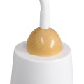 GLOBOSTAR® RIBBON  Μοντέρνο Επιδαπέδιο Φωτιστικό με Ντουί 1 x E27 AC 220-240V IP20 - Λευκό & Μπεζ - Μ13 x Π13 x Υ164cm