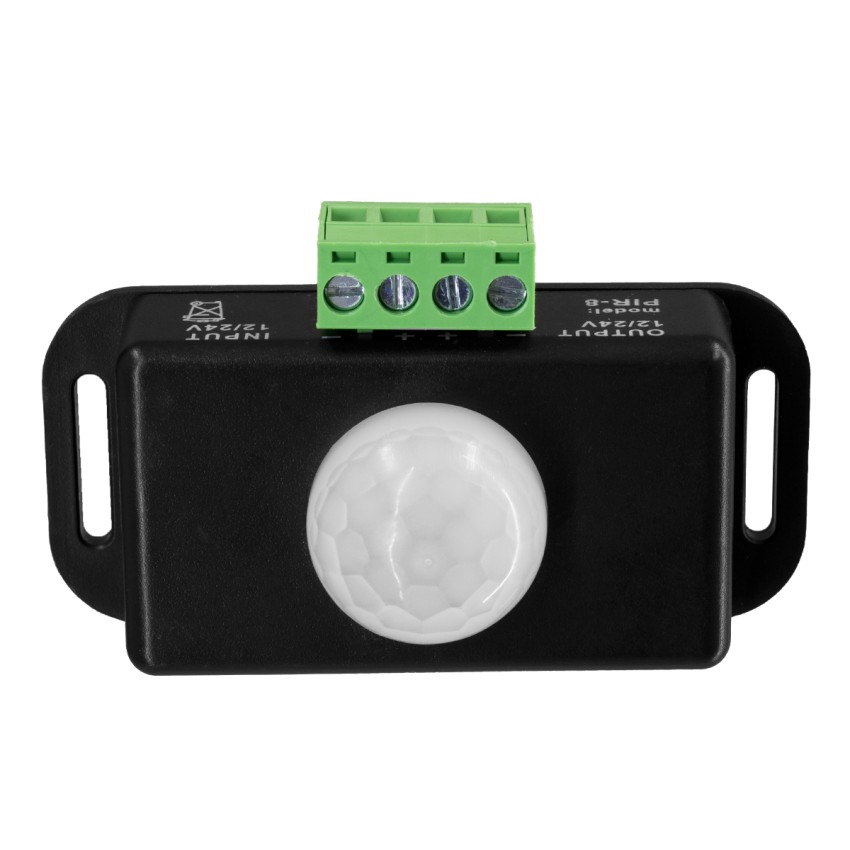 GLOBOSTAR® SENSORE  Ανιχνευτής PIR / Αισθητήρας Κίνησης 180° DC 12-24V 6A 144W Max IP20 - Μ7.6 x Π4.5 x Υ3.3cm