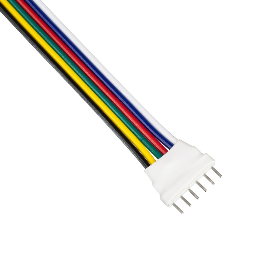 Καλώδιο Σύνδεσης Connector RGB+CCT με 15cm Καλώδιο 6 PIN