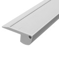 STAIR-PROFILE  Προφίλ Αλουμινίου - Βάση & Ψύκτρα Ταινίας LED με Λευκό Γαλακτερό Κάλυμμα - Χρήση σε Σκαλοπάτια - Πατητό Κάλυμμα - Ασημί - 3 Μέτρα - Μ300 x Π6 x Υ2.1cm