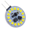 GLOBOSTAR® G4SIDE  Λάμπα G4 LED 3W 330lm 120° DC 12-24V IP20 Ψυχρό Λευκό 6000K Dimmable - Sanan SMD Chip - Side Pin - Μ2.9 x Π2.9 x Υ0.8cm