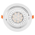 GLOBOSTAR® VITA  Χωνευτή Κινούμενη Βάση για Σποτ AR111 με Ντουί GU10/GU5.3 IP20 - Λευκό - Μ17 x Π17 x Υ4.5cm / Q16cm