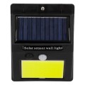 Αυτόνομο Ηλιακό Φωτιστικό LED COB 10W 1000lm με Ενσωματωμένη Μπαταρία 1200mAh - Φωτοβολταϊκό Πάνελ με Αισθητήρα Ημέρας-Νύχτας και PIR Αισθητήρα Κίνησης Αδιάβροχο IP65 Ψυχρό Λευκό 6000K