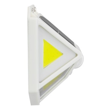 Αυτόνομο Ηλιακό Φωτιστικό LED COB 10W 1000lm με Ενσωματωμένη Μπαταρία 1200mAh - Φωτοβολταϊκό Πάνελ με Αισθητήρα Ημέρας-Νύχτας και PIR Αισθητήρα Κίνησης Αδιάβροχο IP65 Ψυχρό Λευκό 6000K