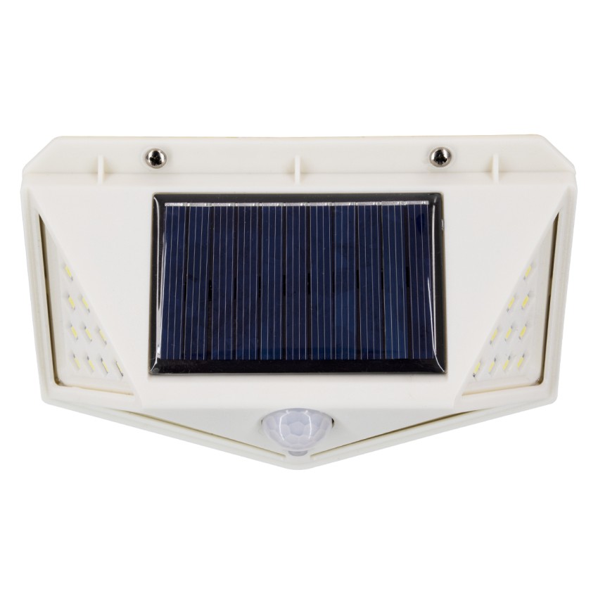 Αυτόνομο Ηλιακό Φωτιστικό LED SMD 10W 1000lm με Ενσωματωμένη Μπαταρία 1200mAh - Φωτοβολταϊκό Πάνελ με Αισθητήρα Ημέρας-Νύχτας και PIR Αισθητήρα Κίνησης Αδιάβροχο IP65 Ψυχρό Λευκό 6000K