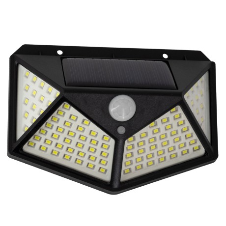 Αυτόνομο Ηλιακό Φωτιστικό LED SMD 10W 1000lm με Ενσωματωμένη Μπαταρία 1200mAh - Φωτοβολταϊκό Πάνελ με Αισθητήρα Ημέρας-Νύχτας και PIR Αισθητήρα Κίνησης Αδιάβροχο IP65 Ψυχρό Λευκό 6000K