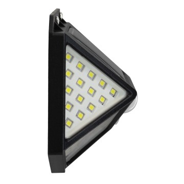 Αυτόνομο Ηλιακό Φωτιστικό LED SMD 10W 1000lm με Ενσωματωμένη Μπαταρία 1200mAh - Φωτοβολταϊκό Πάνελ με Αισθητήρα Ημέρας-Νύχτας και PIR Αισθητήρα Κίνησης Αδιάβροχο IP65 Ψυχρό Λευκό 6000K