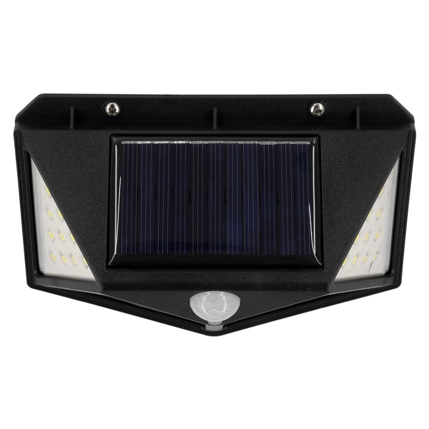 Αυτόνομο Ηλιακό Φωτιστικό LED SMD 10W 1000lm με Ενσωματωμένη Μπαταρία 1200mAh - Φωτοβολταϊκό Πάνελ με Αισθητήρα Ημέρας-Νύχτας και PIR Αισθητήρα Κίνησης Αδιάβροχο IP65 Ψυχρό Λευκό 6000K