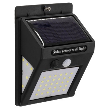 Αυτόνομο Ηλιακό Φωτιστικό LED SMD 8W 800lm με Ενσωματωμένη Μπαταρία 1200mAh - Φωτοβολταϊκό Πάνελ με Αισθητήρα Ημέρας-Νύχτας και PIR Αισθητήρα Κίνησης Αδιάβροχο IP65 Ψυχρό Λευκό 6000K