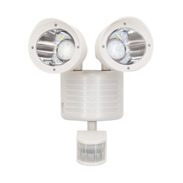 Λευκό Αυτόνομο Ηλιακό Φωτιστικό LED SMD 10W 150lm με Ενσωματωμένη Μπαταρία 1200mAh - Φωτοβολταϊκό Πάνελ με Αισθητήρα Ημέρας-Νύχτας και PIR Αισθητήρα Κίνησης Αδιάβροχο IP54 Ψυχρό Λευκό 6000K