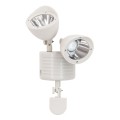 Λευκό Αυτόνομο Ηλιακό Φωτιστικό LED SMD 10W 150lm με Ενσωματωμένη Μπαταρία 1200mAh - Φωτοβολταϊκό Πάνελ με Αισθητήρα Ημέρας-Νύχτας και PIR Αισθητήρα Κίνησης Αδιάβροχο IP54 Ψυχρό Λευκό 6000K