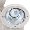Λευκό Αυτόνομο Ηλιακό Φωτιστικό LED SMD 10W 150lm με Ενσωματωμένη Μπαταρία 1200mAh - Φωτοβολταϊκό Πάνελ με Αισθητήρα Ημέρας-Νύχτας και PIR Αισθητήρα Κίνησης Αδιάβροχο IP54 Ψυχρό Λευκό 6000K