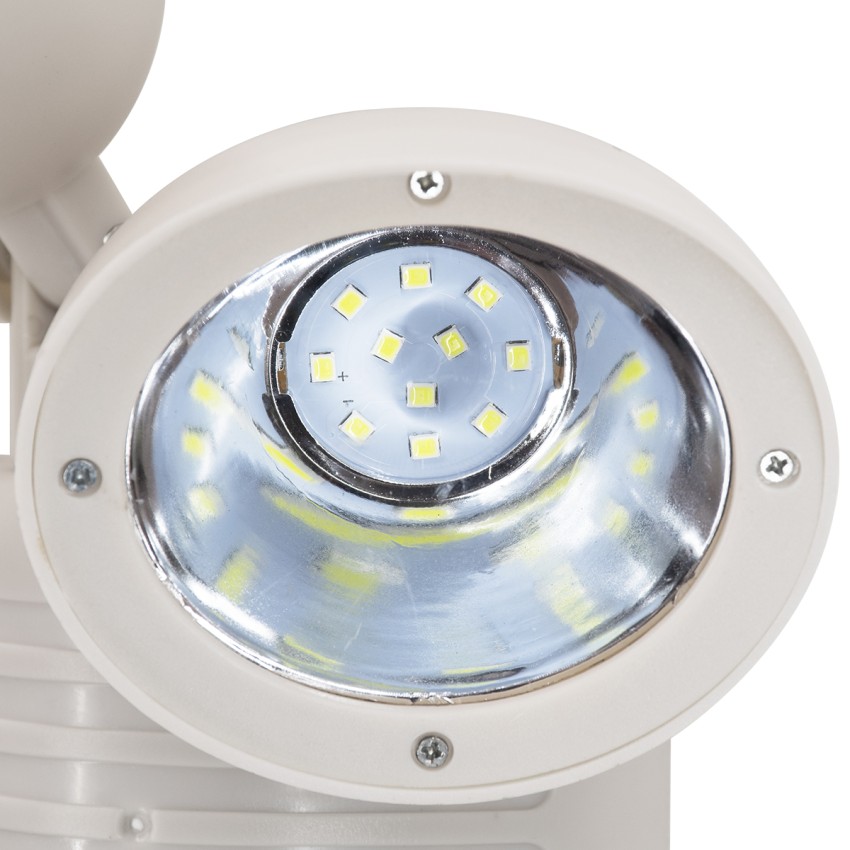 Λευκό Αυτόνομο Ηλιακό Φωτιστικό LED SMD 10W 150lm με Ενσωματωμένη Μπαταρία 1200mAh - Φωτοβολταϊκό Πάνελ με Αισθητήρα Ημέρας-Νύχτας και PIR Αισθητήρα Κίνησης Αδιάβροχο IP54 Ψυχρό Λευκό 6000K