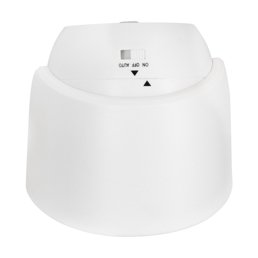 Λευκό Φωτιστικό Μπαταρίας σε Σχήμα Κάμερας LED SMD 3W 300lm με Αισθητήρα Ημέρας-Νύχτας και PIR Αισθητήρα Κίνησης Ψυχρό Λευκό 6000K