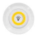 GLOBOSTAR® NEONSIGN  Διακοσμητικό Φωτιστικό Τοίχου Νυκτός με RF Ασύρματο Χειριστήριο LED 6W 540lm 120° DC 3.6V με 11xAAA Μπαταρίες IP20 Θερμό Λευκό 2700K Dimmable - Μ9 x Π2.3 x Υ9cm - Πακέτο 3 Τεμαχίων
