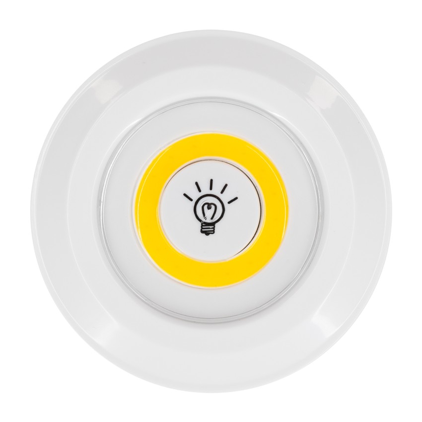 GLOBOSTAR® NEONSIGN  Διακοσμητικό Φωτιστικό Τοίχου Νυκτός με RF Ασύρματο Χειριστήριο LED 6W 540lm 120° DC 3.6V με 11xAAA Μπαταρίες IP20 Θερμό Λευκό 2700K Dimmable - Μ9 x Π2.3 x Υ9cm - Πακέτο 3 Τεμαχίων