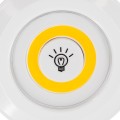 GLOBOSTAR® NEONSIGN  Διακοσμητικό Φωτιστικό Τοίχου Νυκτός με RF Ασύρματο Χειριστήριο LED 6W 540lm 120° DC 3.6V με 11xAAA Μπαταρίες IP20 Θερμό Λευκό 2700K Dimmable - Μ9 x Π2.3 x Υ9cm - Πακέτο 3 Τεμαχίων